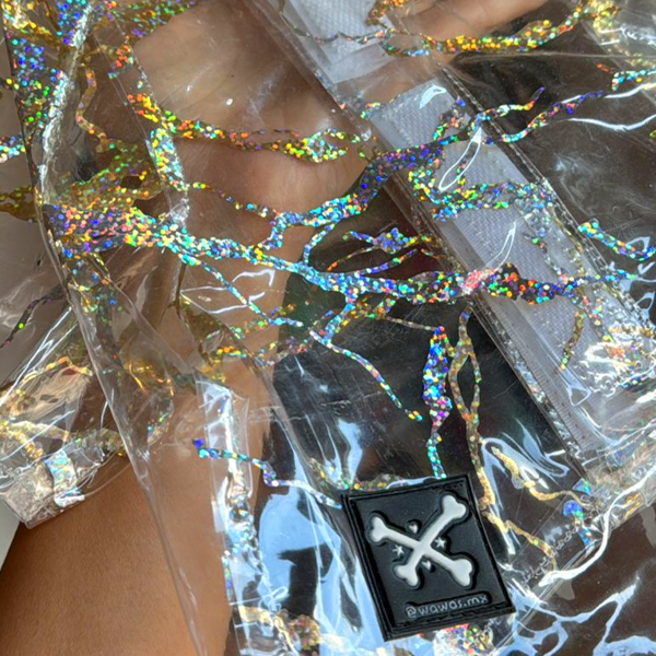 IMPERMEABLE TRANSPARENTE GLITTER