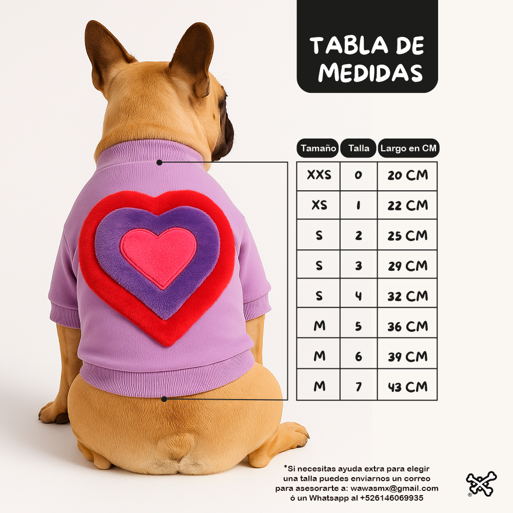 SUDADERA HEART 3D