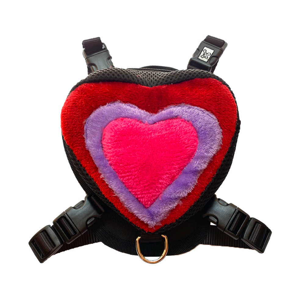 PECHERA MOCHILA PARA MASCOTA CORAZÓN 💕