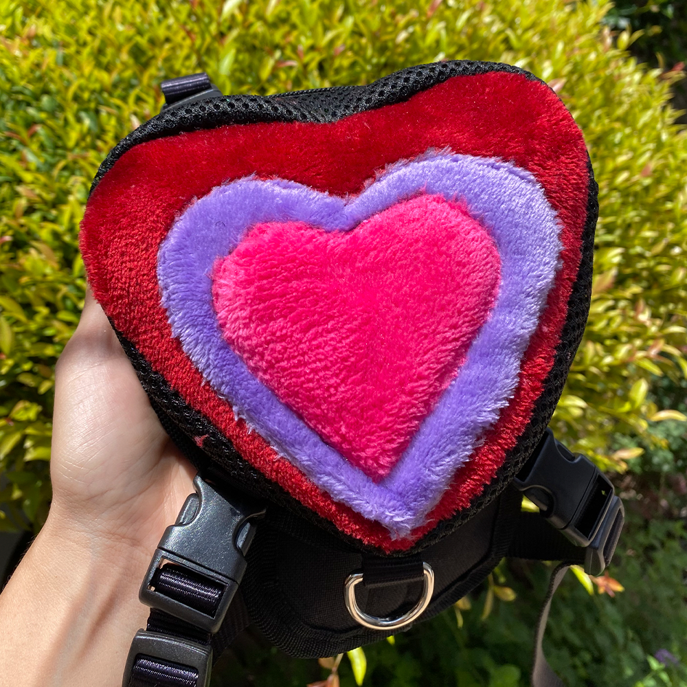 PECHERA MOCHILA PARA MASCOTA CORAZÓN 💕