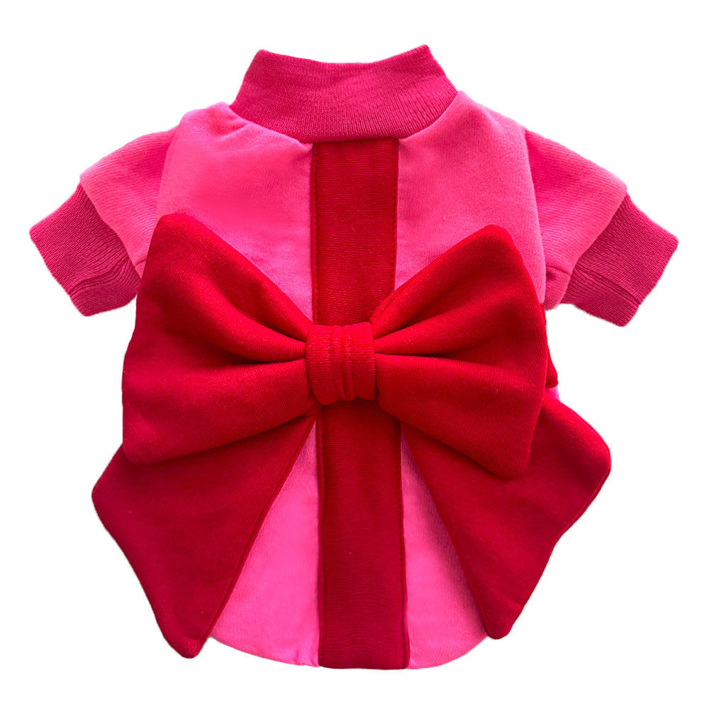 SUDADERA REGALO ROSA 3D