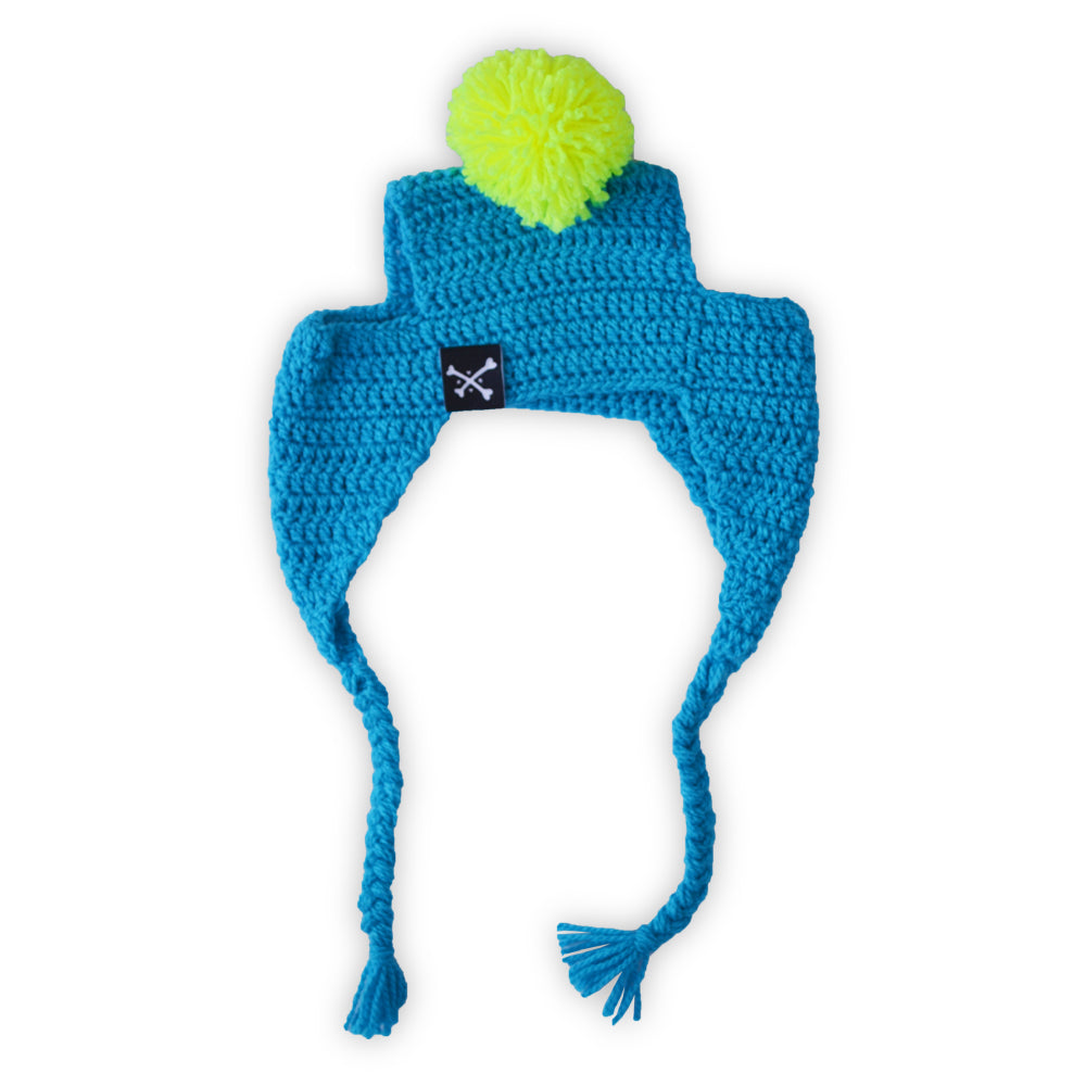 GORRITO POM POM AZUL