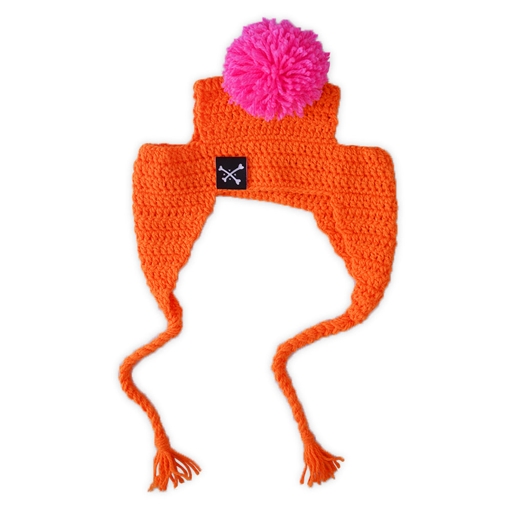 GORRITO POM POM NARANJA
