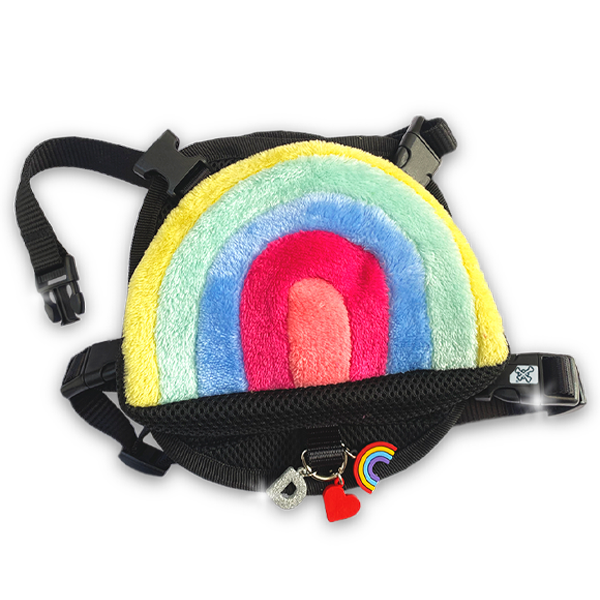 Pechera Mochila Rainbow Pastel 🧁