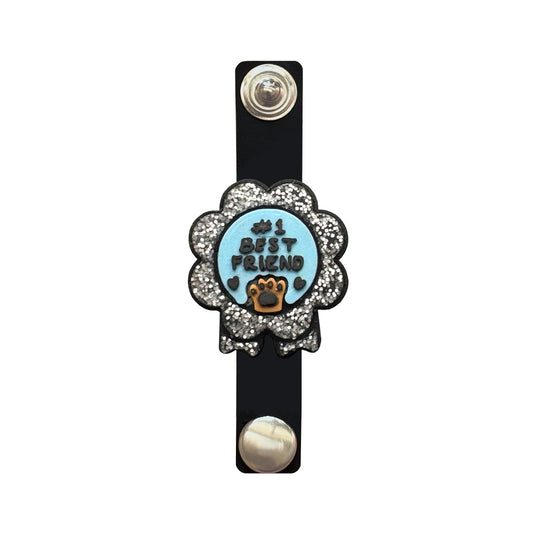 GUMMY CHARM / MEDALLA BEST FRIEND PLATA