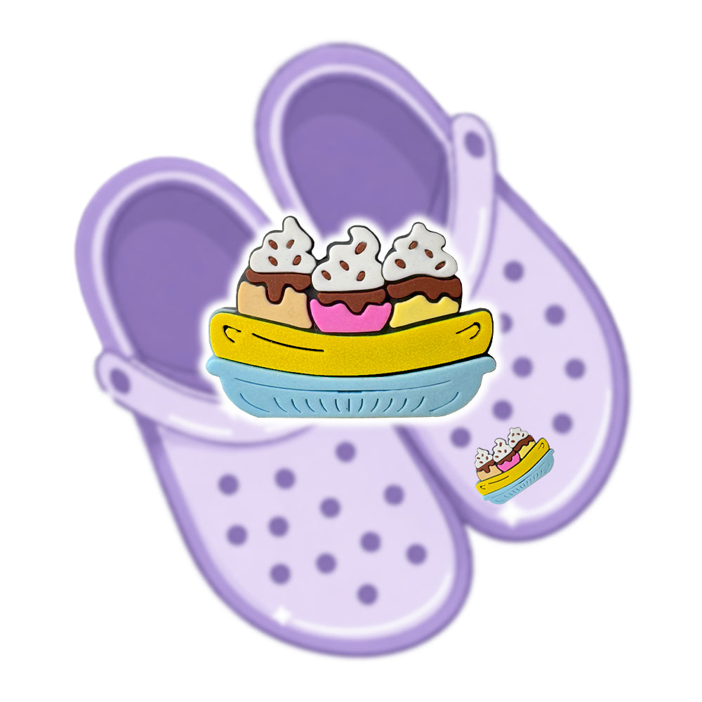 SHOE CHARM BANANA SPLIT