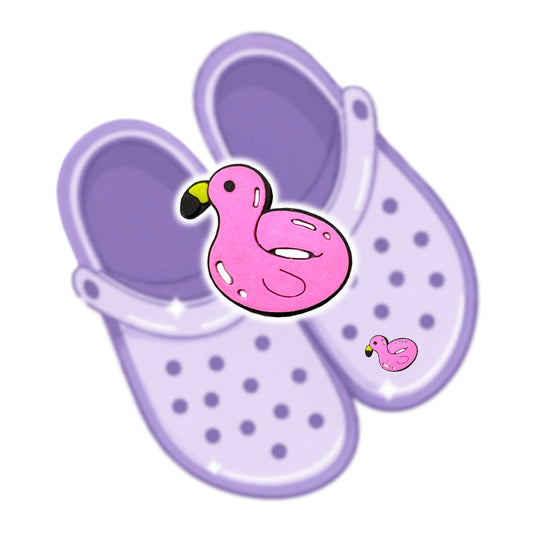 SHOE CHARM FLAMINGO