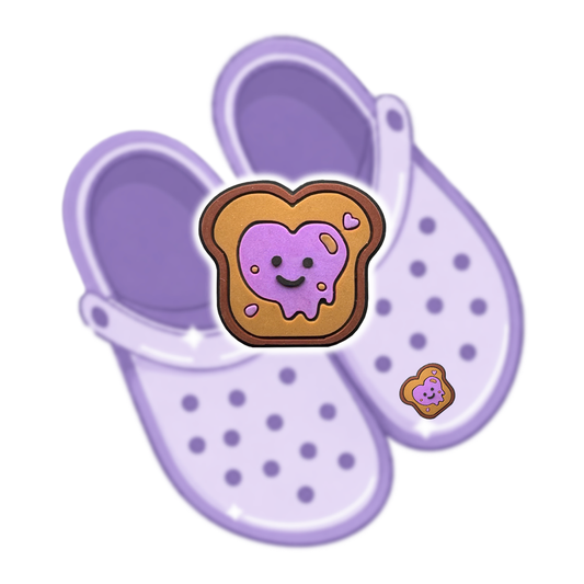 SHOE CHARM BLUEBERRY TOAST